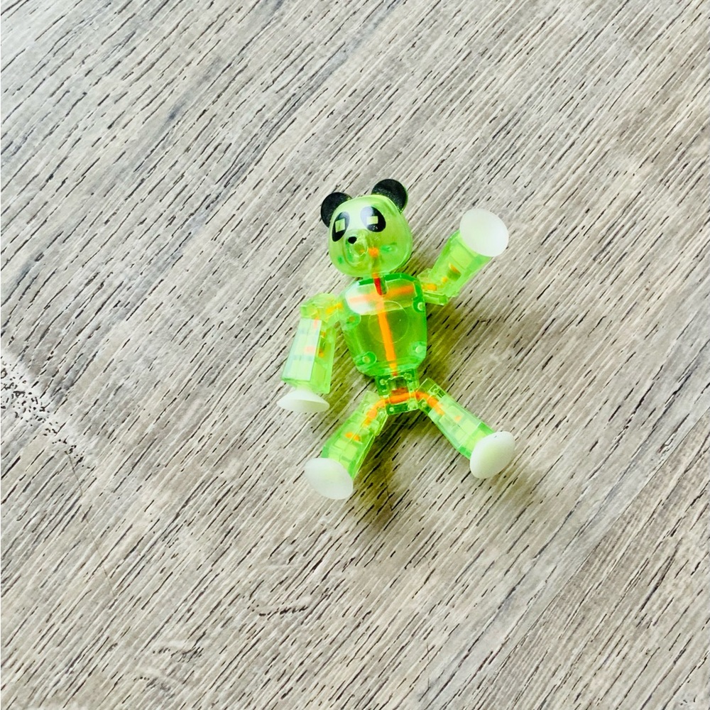 Stickbot Posable Panda Figurine Toy OS